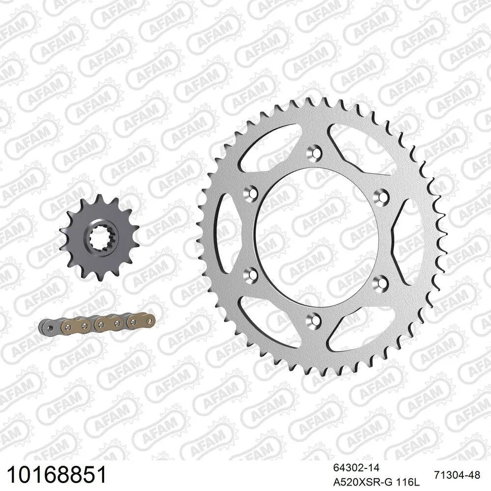 10168851 AFAM Kettensatz Stahl 520 XSR-G 14x48 - Husaberg FC 550 2004-07 - 10168851