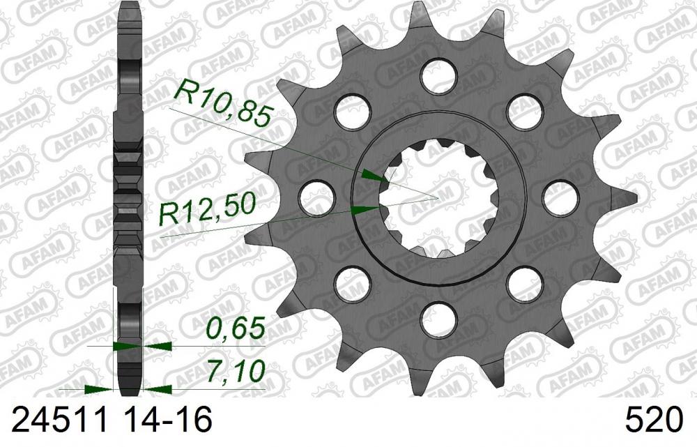 AFAM_Racing_Ritzel___Kettenrad_vorne___520___24511 AFAM Racing Ritzel / Kettenrad vorne - 520 - 24511