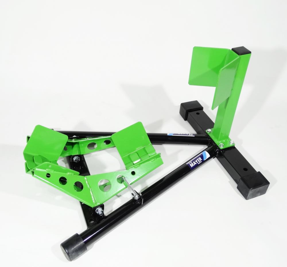 TMP Motorrad Vorderrad Transportständer Wippe 13" - 19" schwarz/grün