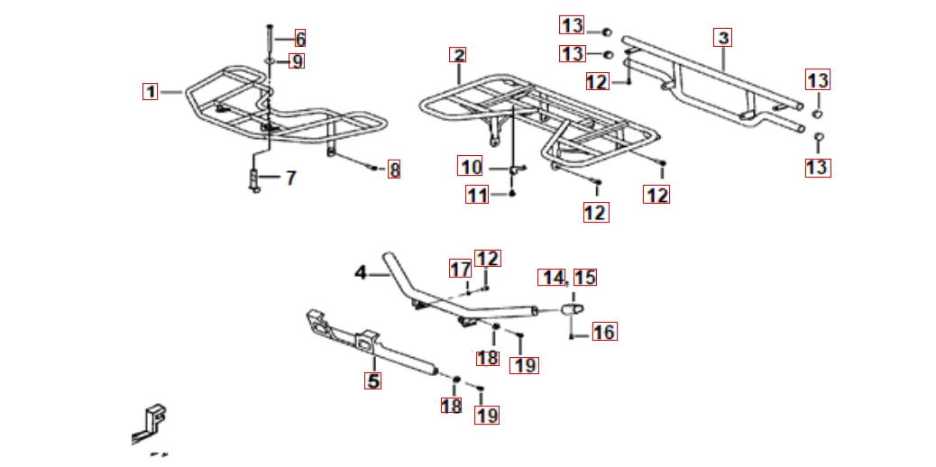 Gepäckträger vo. und hi.