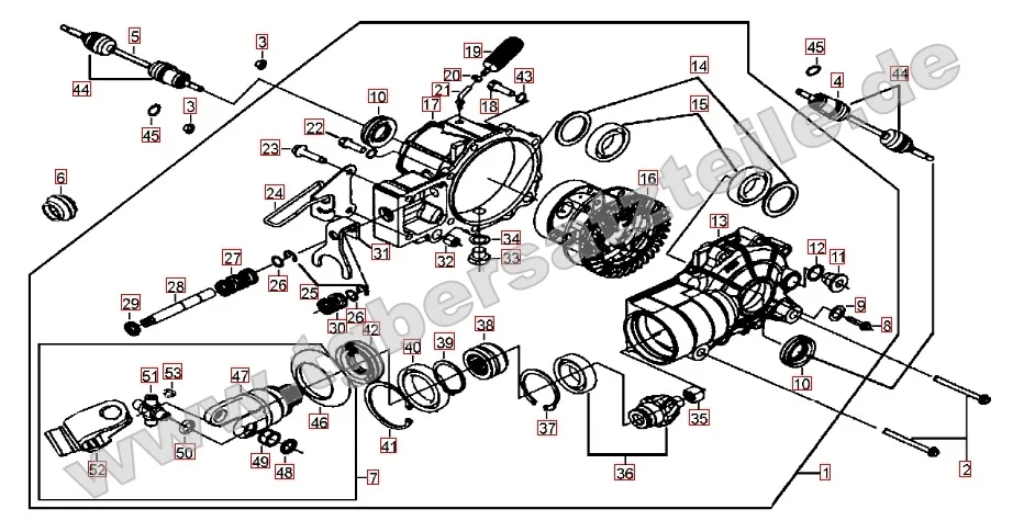 Differenzial vorne Differenzial vorne