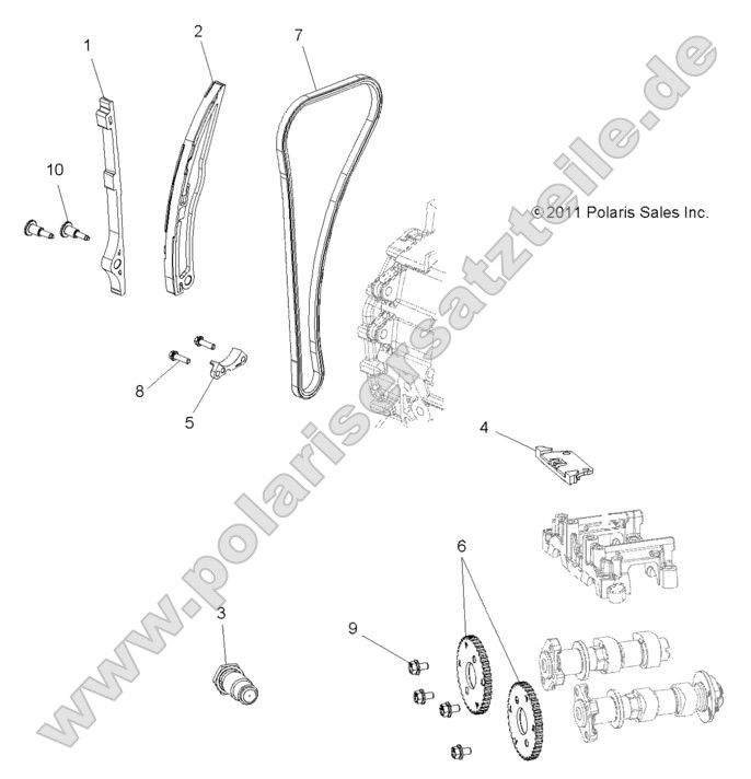 Engine, Cam Chain and Sprocket Engine, Cam Chain and Sprocket