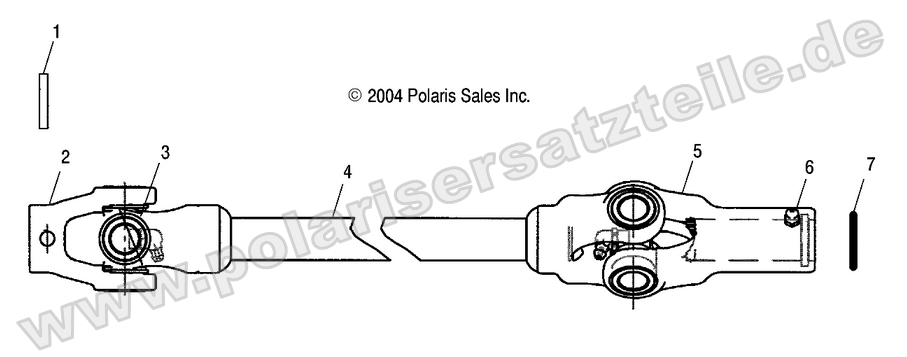 Prop Shaft, Front Prop Shaft, Front