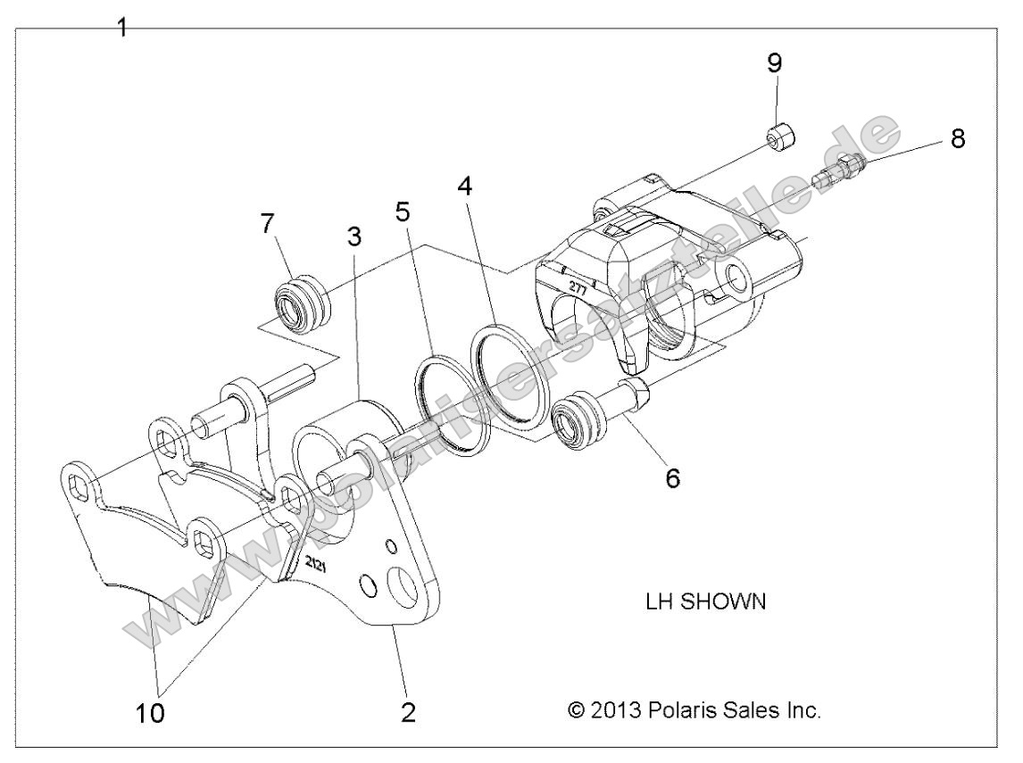 Brakes, Caliper, Front Brakes, Caliper, Front