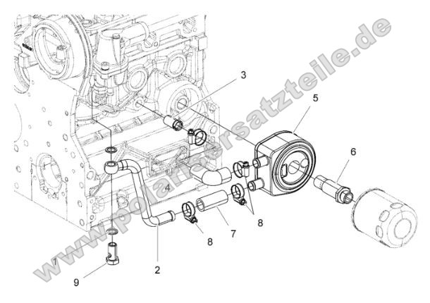 Engine, Oil Cooling System
