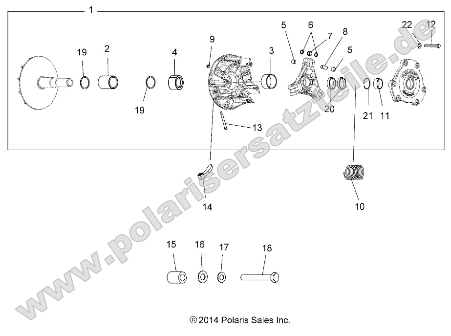 Drive Train, Primary Clutch Drive Train, Primary Clutch