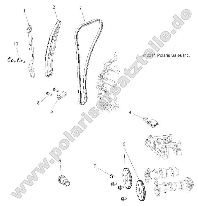 Engine, Cam Chain and Sprocket