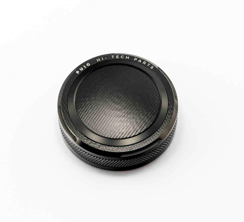 Puig_Abdeckung_Bremsfluessigkeitsbehaelter_Rund_56_mm___schwarz_9264N Puig Abdeckung Bremsflüssigkeitsbehälter Rund 56 mm - schwarz/schwarz
