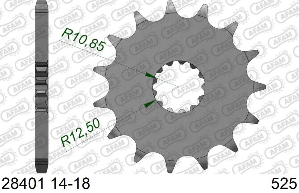 AFAM_Kettensatz_Stahl_525_XHR3_G_17x44___Suzuki_GSX_S_1000_2015_20_1489133_Ritzel_vorne AFAM Kettensatz Stahl 525 XHR3-G 17x44 - Suzuki GSX-S 1000 2015-20