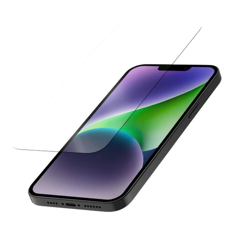 10010-1 Quad Lock Displayschutzfolie aus gehärtetem Glas für iPhone 14 Plus