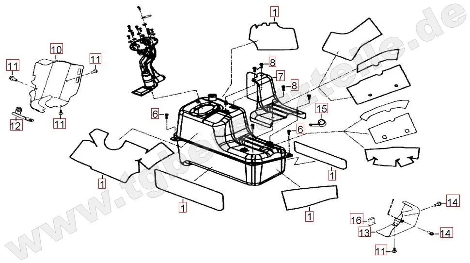 Hitzeschutz f. Benzintank