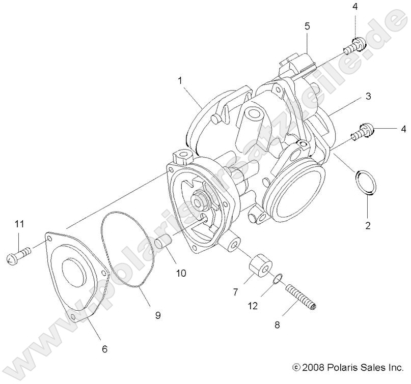 ENGINE, THROTTLE BODY ENGINE, THROTTLE BODY