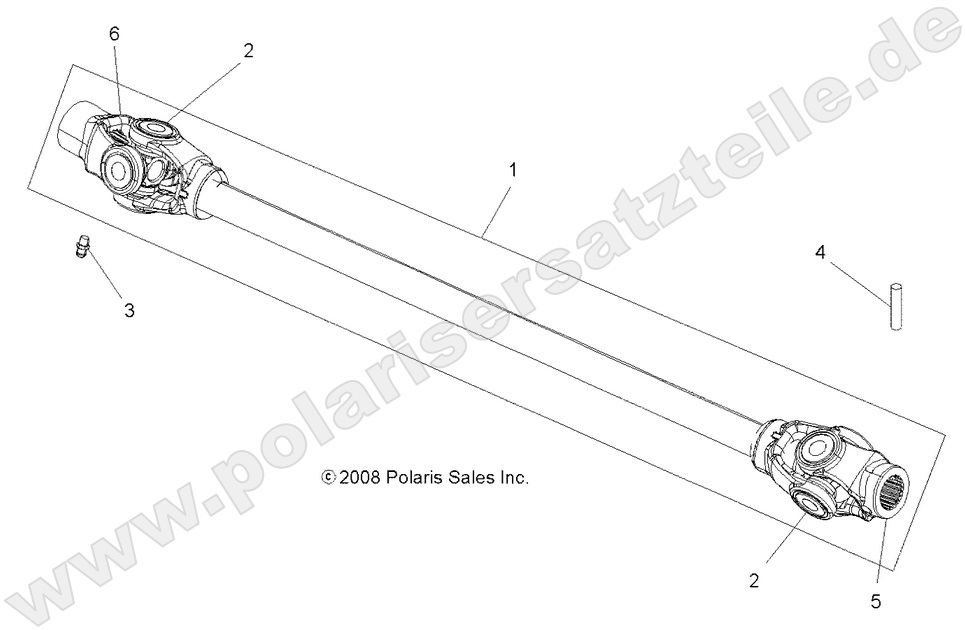 DRIVE TRAIN, PROP SHAFT, FRONT DRIVE TRAIN, PROP SHAFT, FRONT