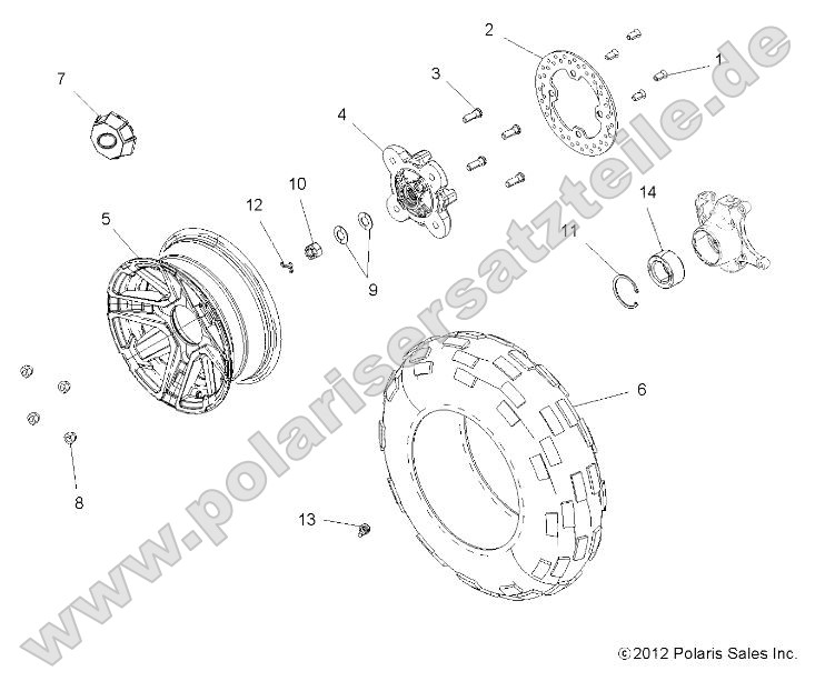 Wheels, Front (49RGRWHEELFRT13900XPCAST) Wheels, Front (49RGRWHEELFRT13900XPCAST)