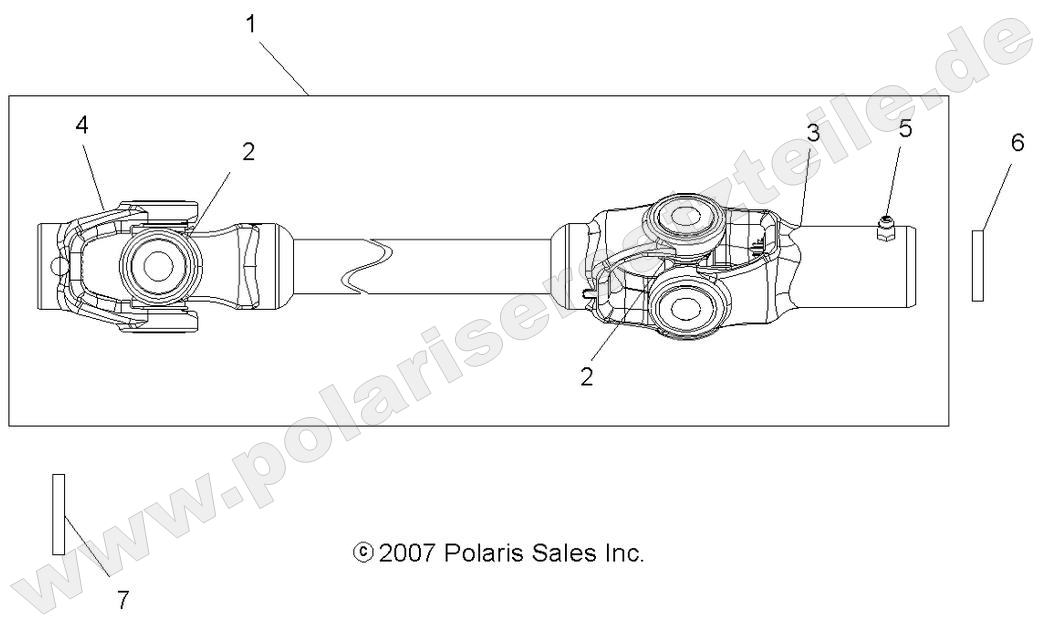 DRIVE TRAIN, FRONT PROP SHAFT DRIVE TRAIN, FRONT PROP SHAFT