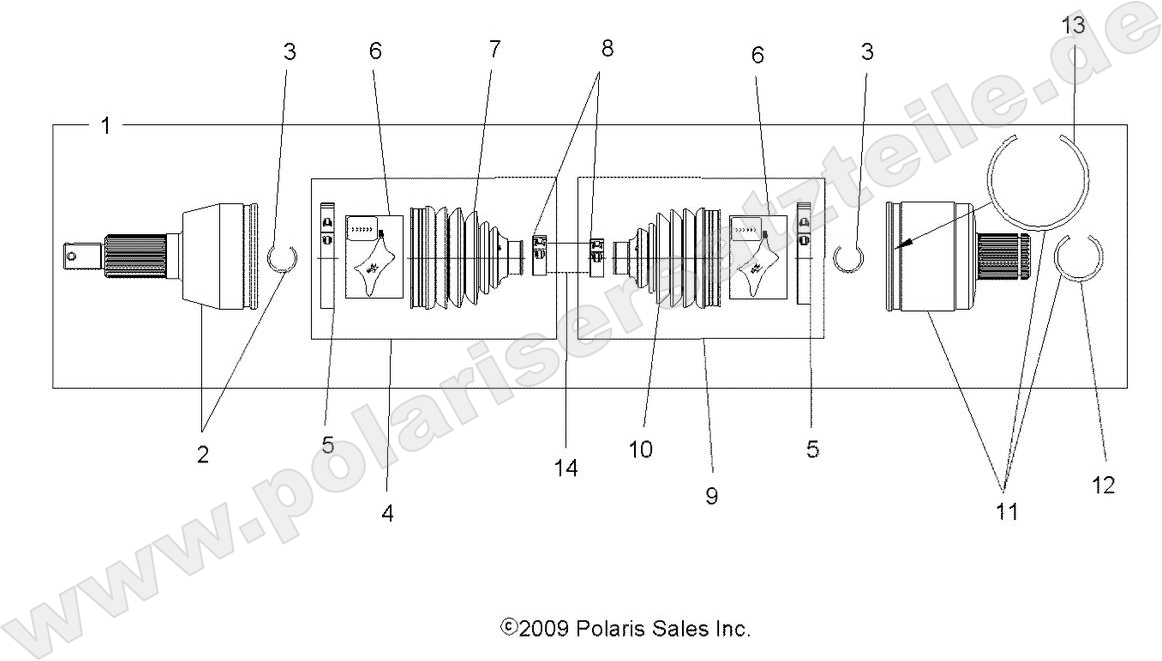 DRIVE TRAIN, DRIVE SHAFT, REAR DRIVE TRAIN, DRIVE SHAFT, REAR