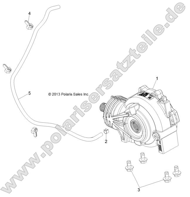 Drive Train, Front Gearcase Mounting Drive Train, Front Gearcase Mounting