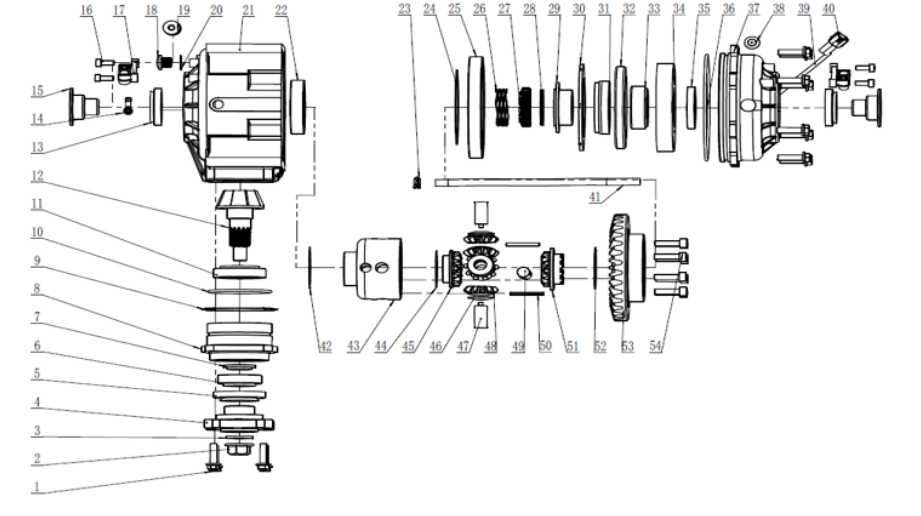 Differentialgetriebe hinten 2