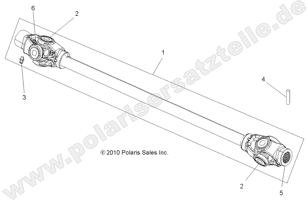 DRIVE TRAIN, PROP SHAFT, FRONT