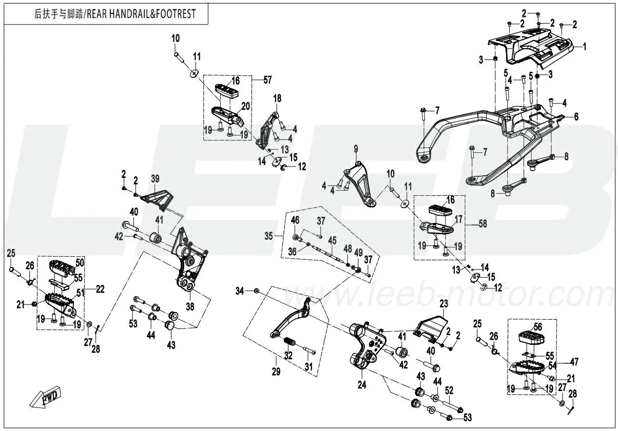 Fußraste & Soziusgriff 