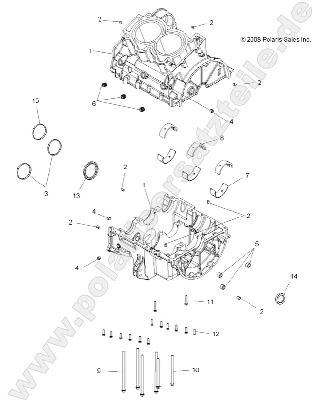ENGINE, CRANKCASE ENGINE, CRANKCASE