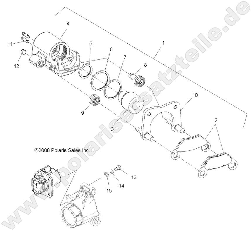 BRAKES, REAR CALIPER BRAKES, REAR CALIPER