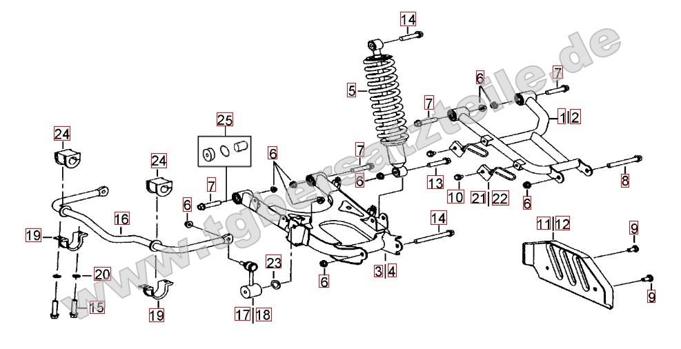 Federbein hinten Federbein hinten