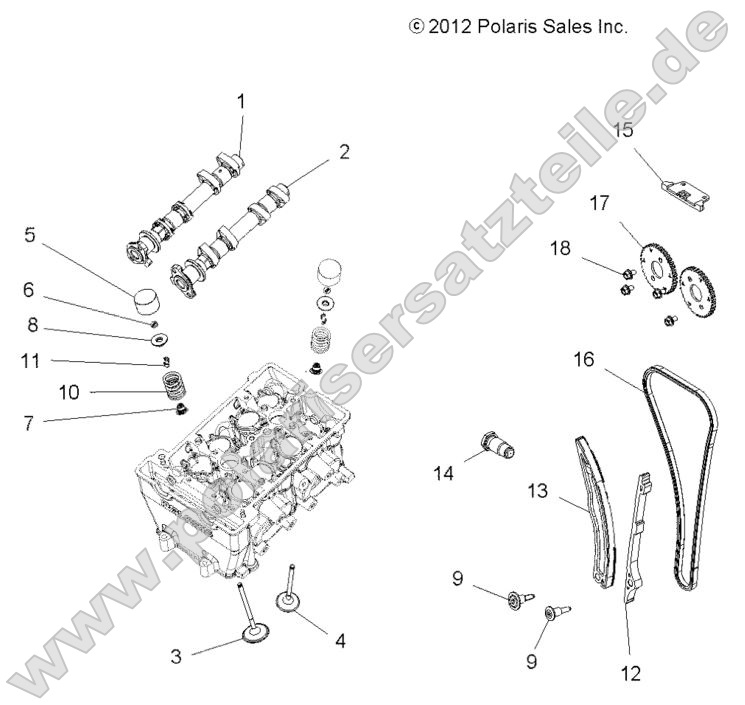 Engine, Valves and Camshafts