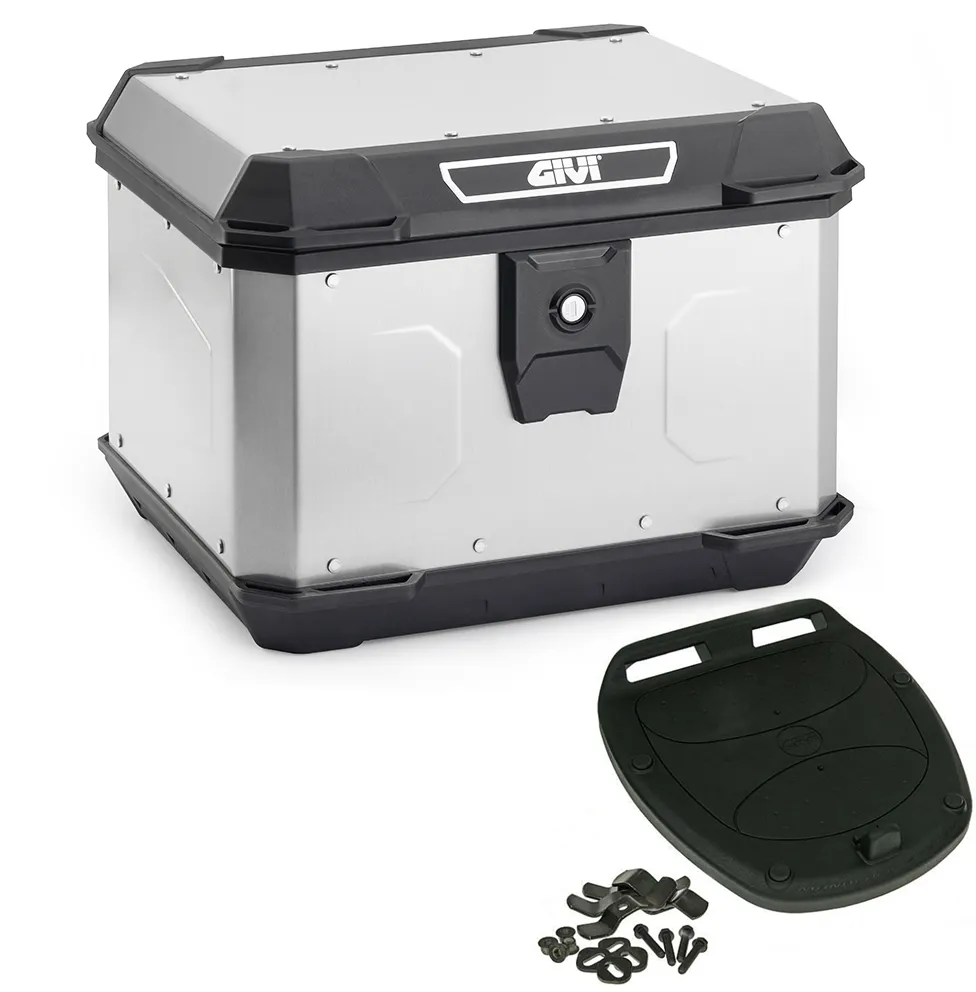 Givi Monolock Topcase Alpina ALP44A Aluminium - 44 Liter - inkl. Montagekit Givi Monolock Topcase Alpina ALP44A Aluminium - 44 Liter - inkl. Montagekit