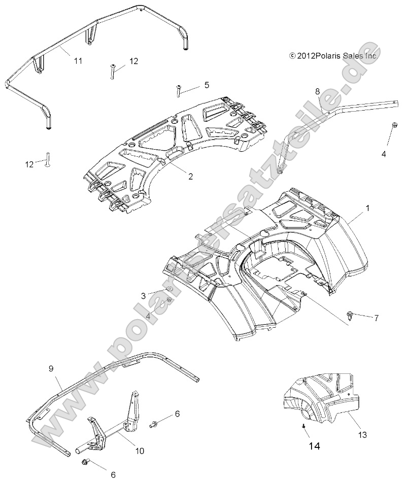 Body, Rear Cab and Rear Rack Body, Rear Cab and Rear Rack