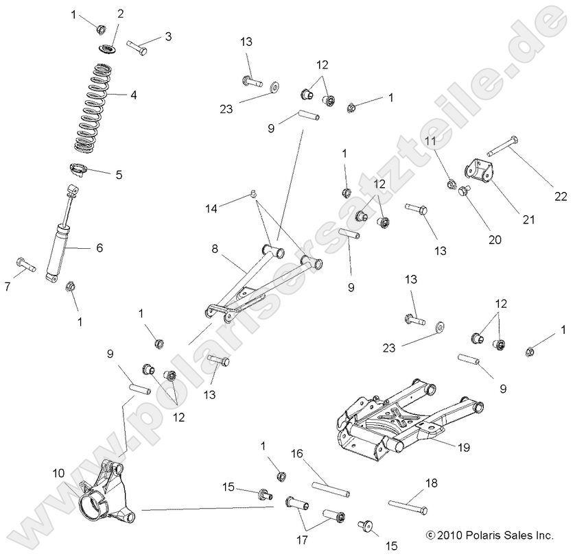 SUSPENSION, REAR SUSPENSION, REAR