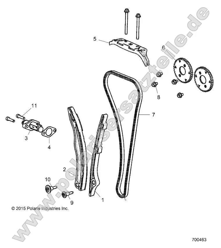 Engine, Cam Chain and Tensioner