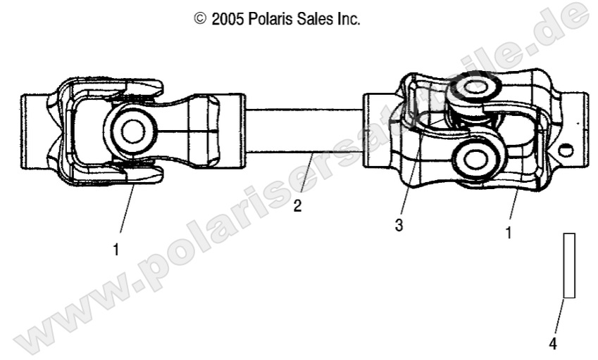 DRIVE TRAIN, REAR PROP SHAFT