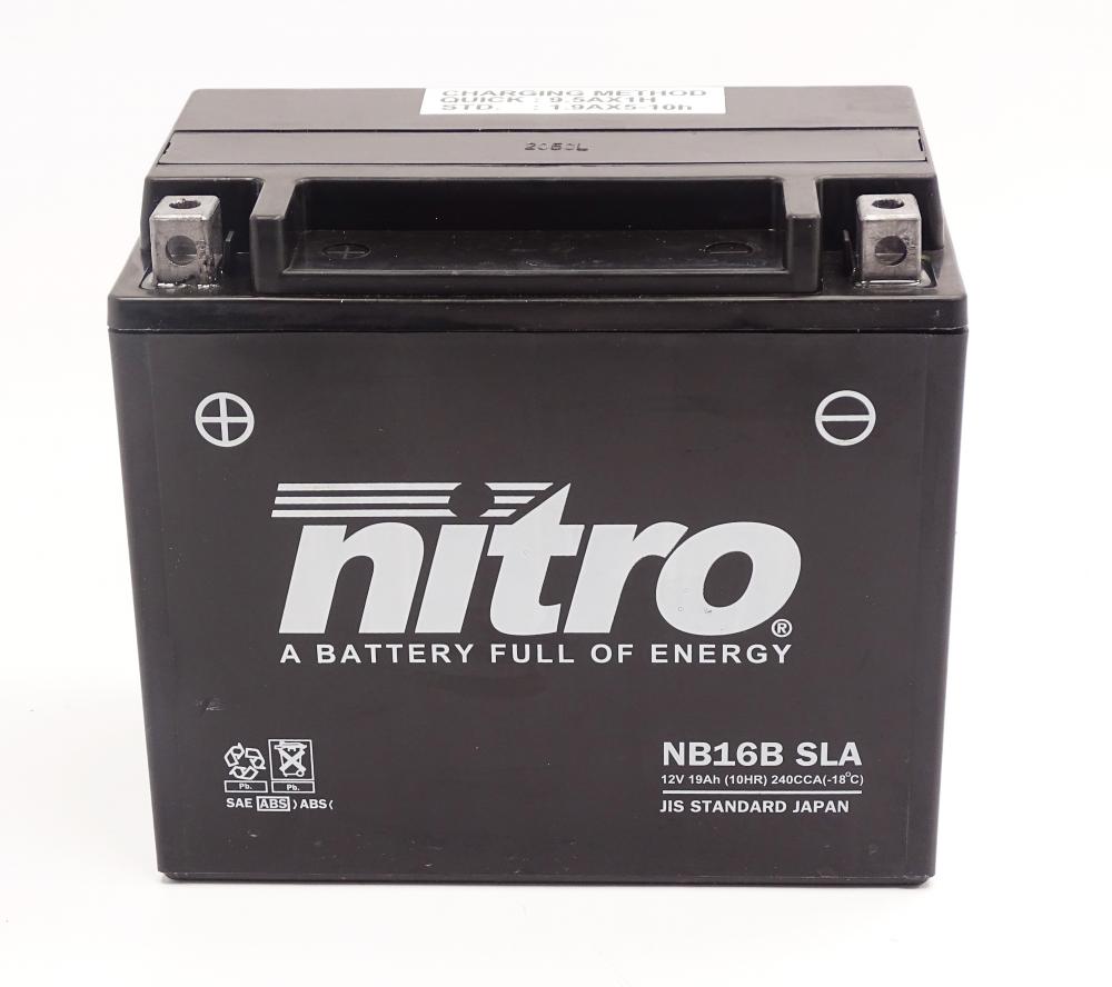 Nitro_NB16B_SLA_GEL_AGM_Batterie_12V_19AH___Einbaufertig_YB16_B Nitro NB16B SLA GEL AGM Batterie 12V 19AH - Einbaufertig (YB16-B)