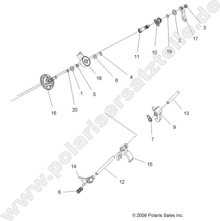 DRIVE TRAIN, MAIN GEARCASE SHIFT FORKS DRIVE TRAIN, MAIN GEARCASE SHIFT FORKS