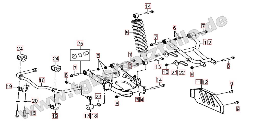 Federbein hinten Federbein hinten