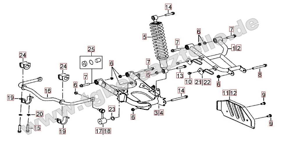 Federbein hinten Federbein hinten