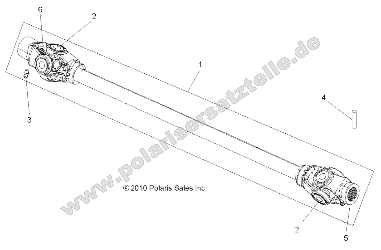 Drive Train, Prop Shaft, Front