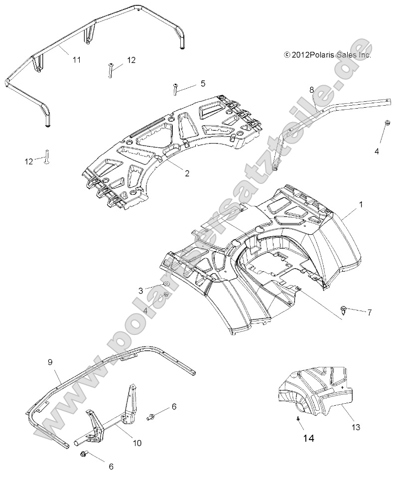 Body, Rear Cab and Rear Rack
