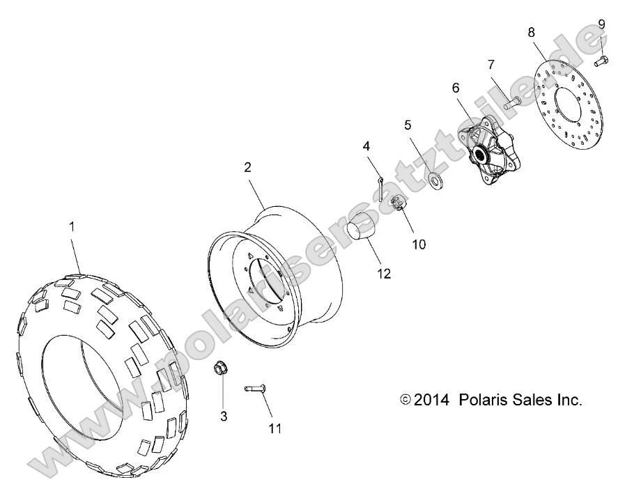 Wheels, Front Tire and Brake Disc Wheels, Front Tire and Brake Disc