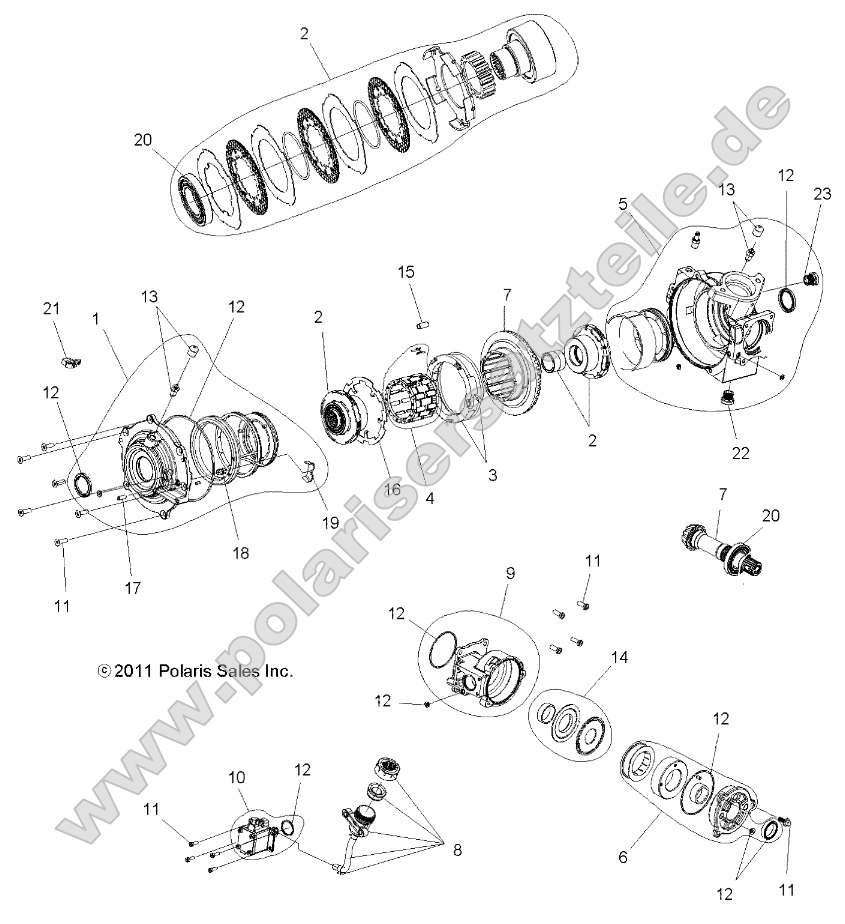 Drive Train, Front Gearcase Internals