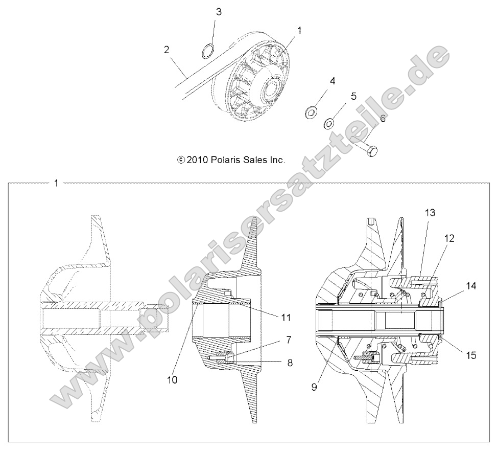 Drive Train, Secondary Clutch