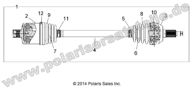 Drive Train, Rear Half Shaft Drive Train, Rear Half Shaft