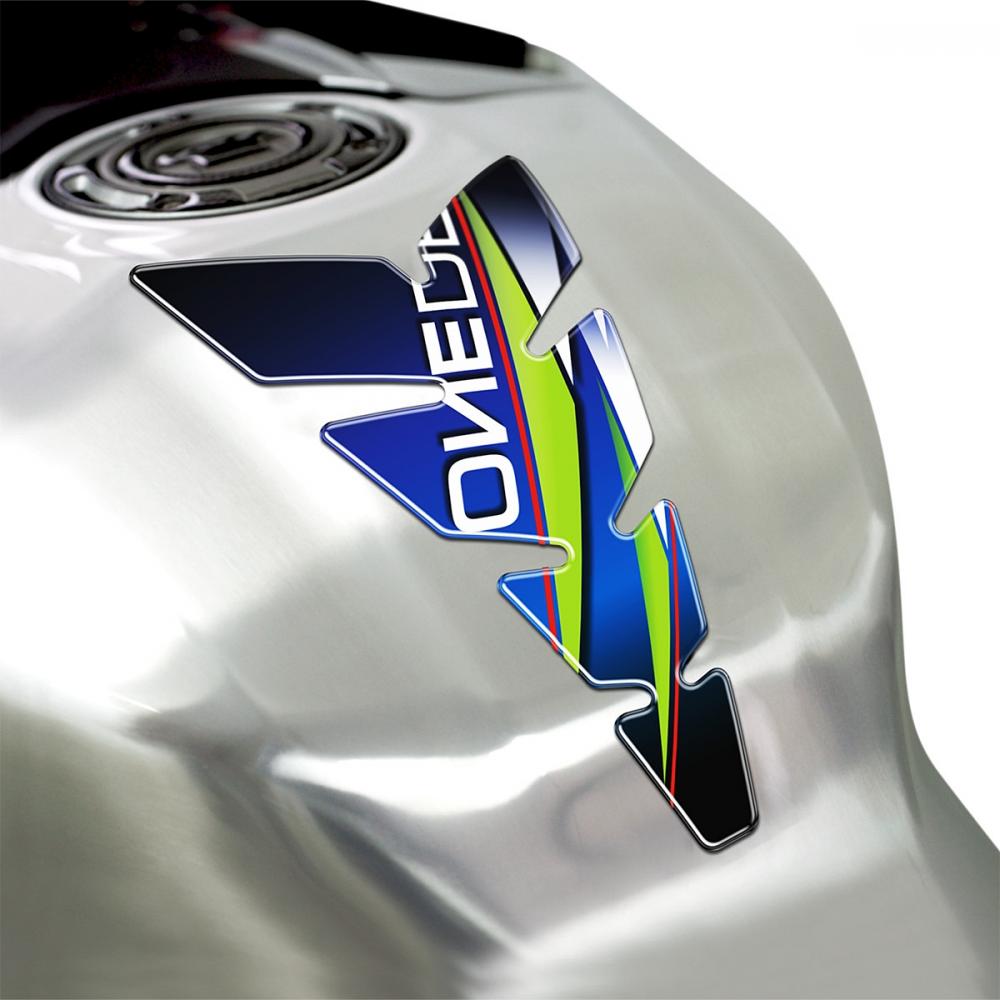 OneDesign Tankpad Moon Slim "blau-grün" Design - Universal