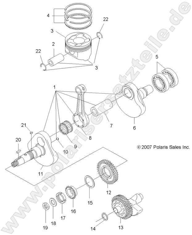 ENGINE, CRANKSHAFT and PISTON ENGINE, CRANKSHAFT and PISTON