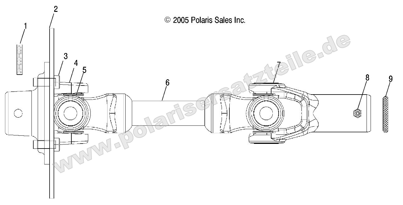 Drive Train, Rear Prop Shaft