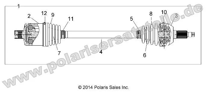 Drive Train, Rear Half Shaft Drive Train, Rear Half Shaft
