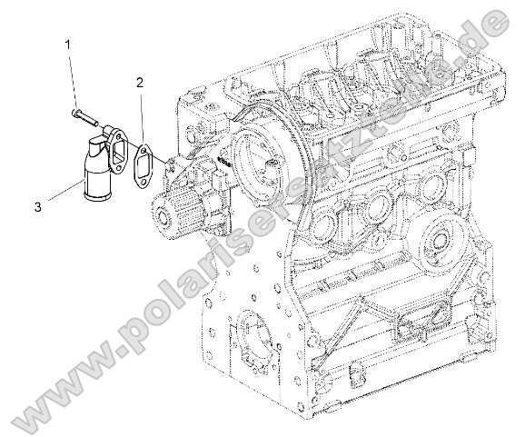 Engine, Water Inlet Flange Engine, Water Inlet Flange