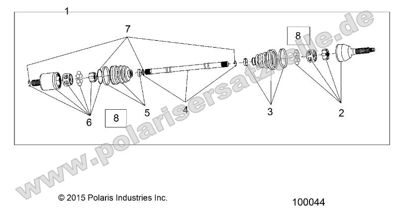 Drive Train, Front Half Shaft Drive Train, Front Half Shaft
