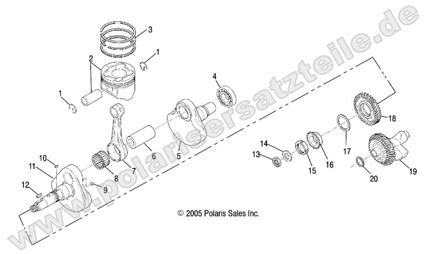 Engine, Crankshaft and Piston